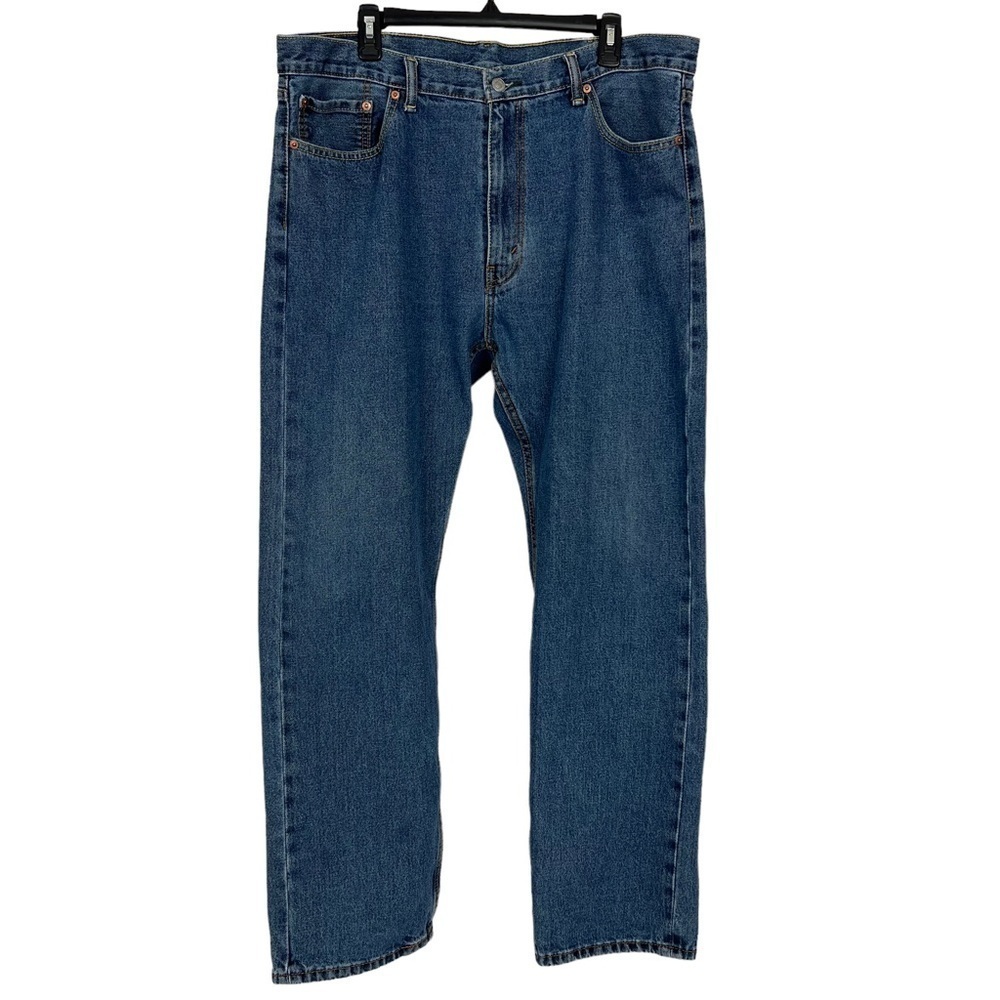 LEVI’S 505 Men’s Blue Jeans Sz W40”/L32” NO SIZE/CARE TAG Pockets Medium Wash